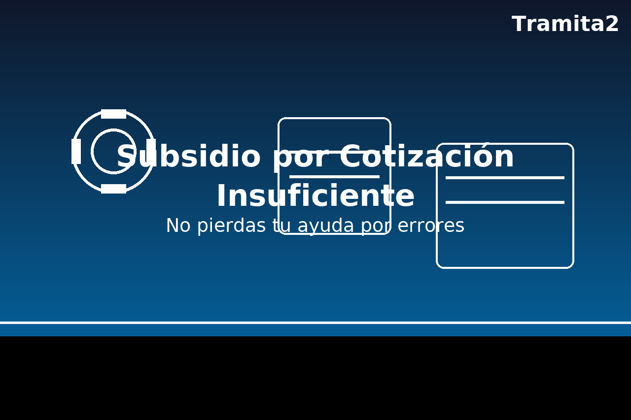 Subsidio por Cotización Insuficiente: solicita tu ayuda sin errores (Huelva y online)