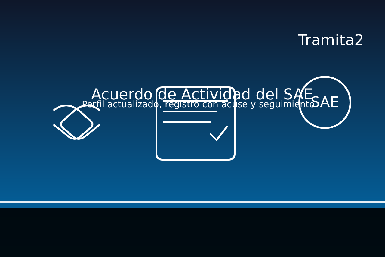 Acuerdo de Actividad del SAE: para qué sirve, qué exige y cómo Tramita2 lo tramita por ti