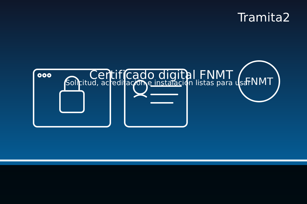Certificado digital FNMT: identidad electrónica lista para usar, gestionada por Tramita2