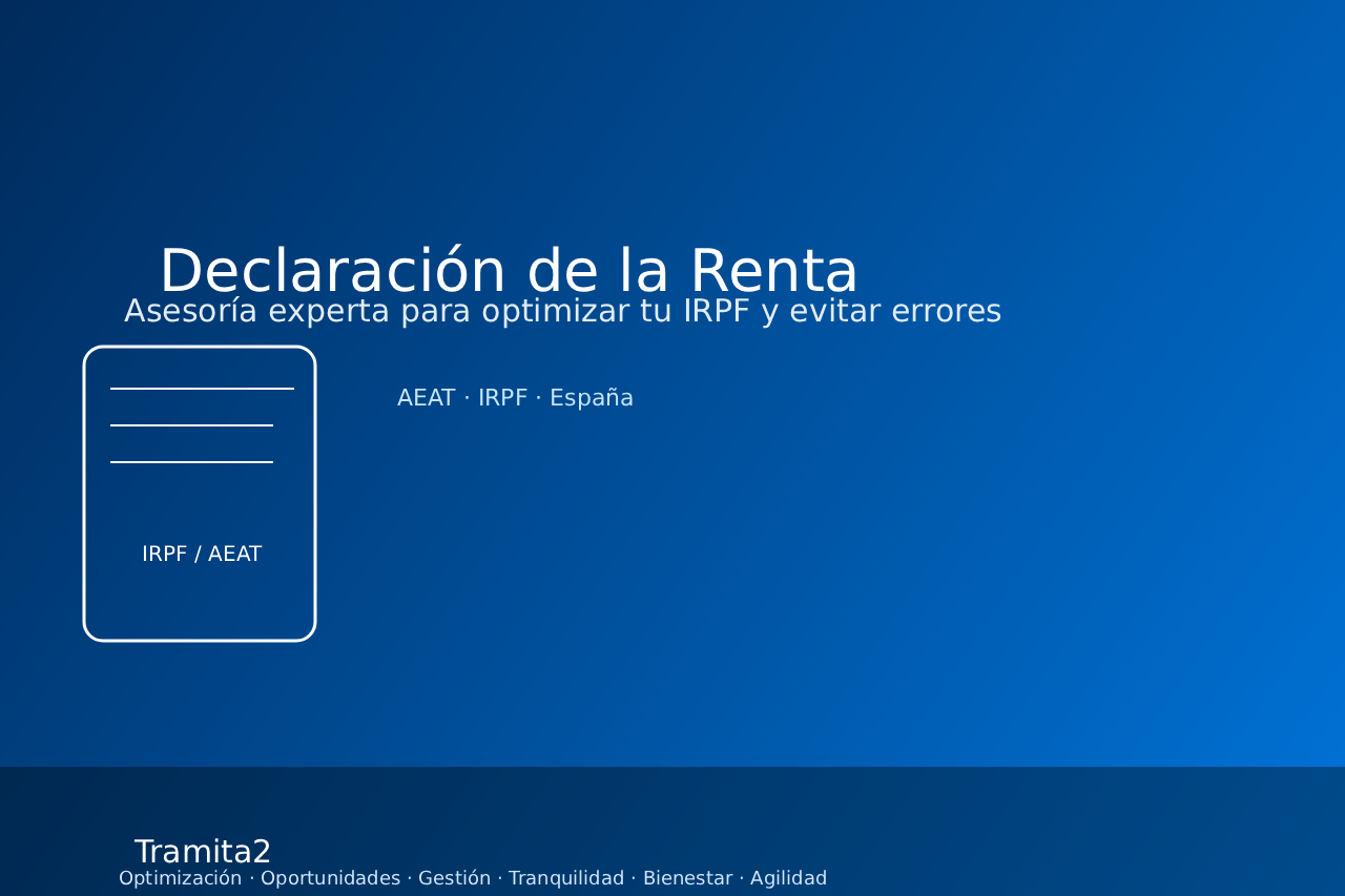 Declaración de la Renta: deja tu IRPF en manos de Tramita2