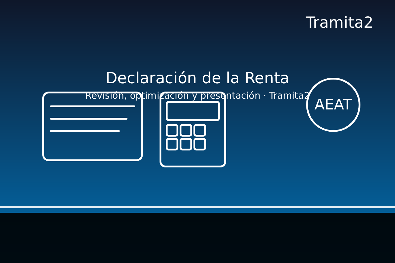 Declaración de la Renta: revisión, optimización y presentación ante la AEAT con Tramita2