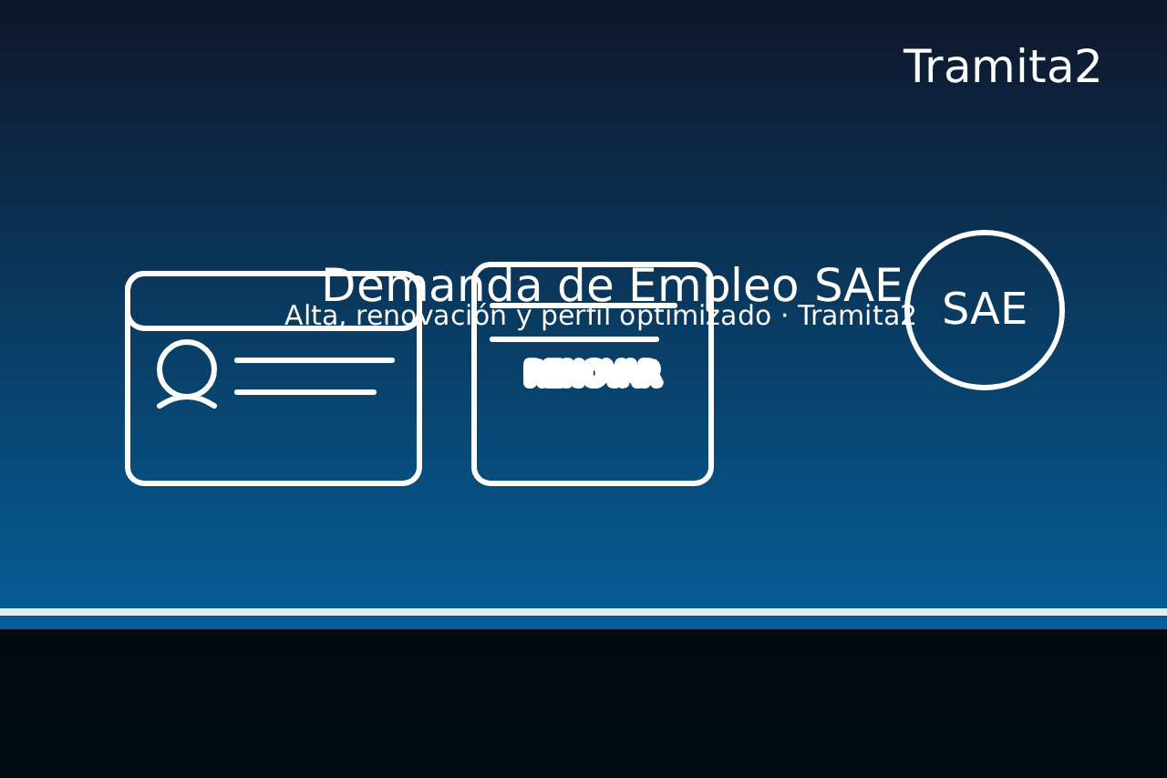 Demanda de Empleo del SAE: alta, renovación y perfil optimizado con Tramita2