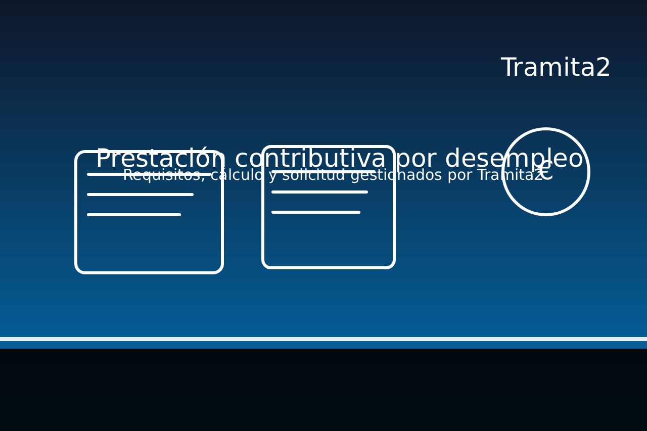 Prestación contributiva por desempleo: requisitos, cálculo y tramitación profesional con Tramita2
